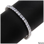 Silver Bracelet 925 Riviera Zircon