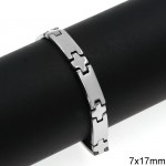 Steel Bracelet With Crosses