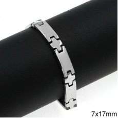 Steel Bracelet With Crosses