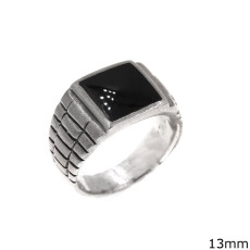 Silver Onyx Ring